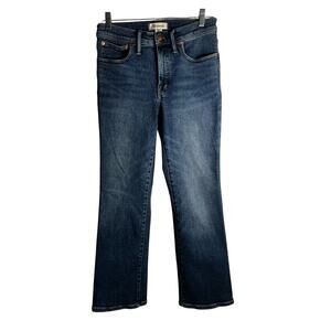 Madewell Cali Demi-Boot Jeans Size 28 Dark Wash Stretch Denim Fair Trade